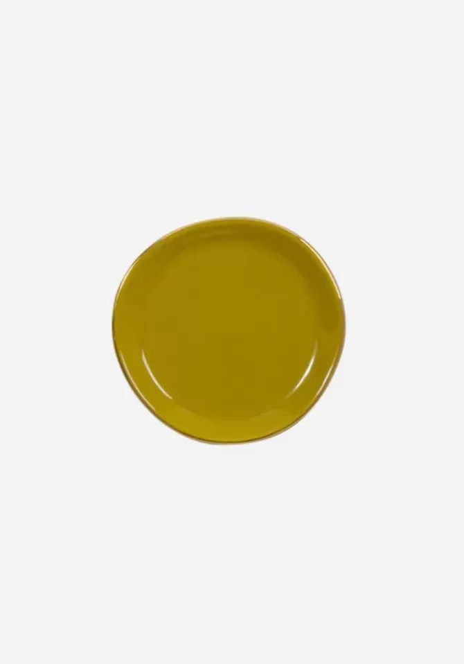 Blush Sélection Décoration Assiette Good Morning Amber Green Petit Modèle Cheap