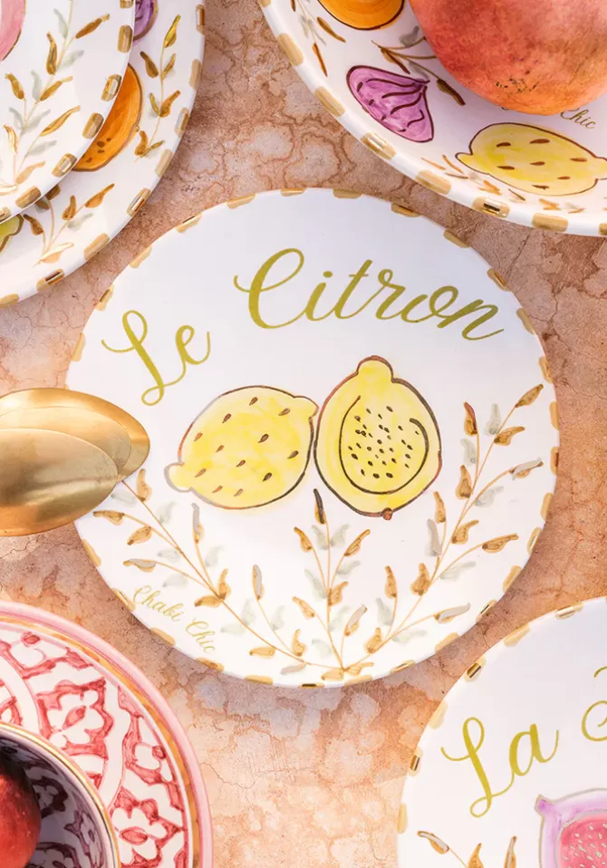 Chabi Chic Assiette Moyenne Le Citron Store