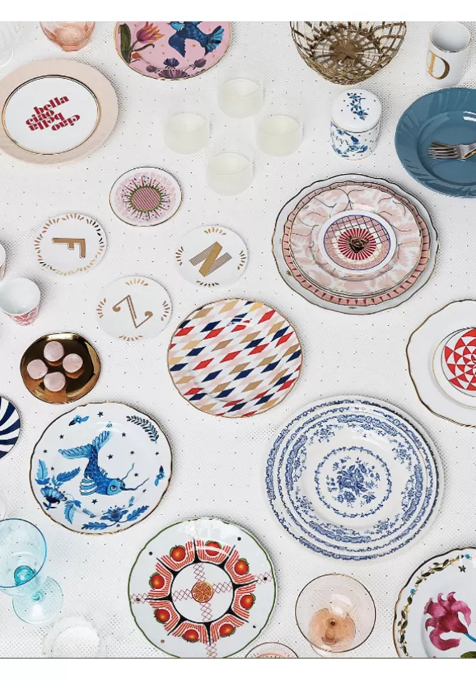 Bitossi Ceramiche Assiette Porcelaine Pesce Discount