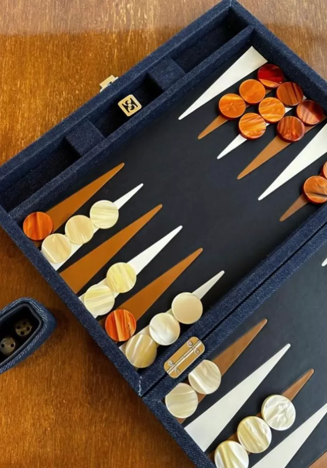 Hector Saxe Backgammon Daniel Competition Bleu Medium Online