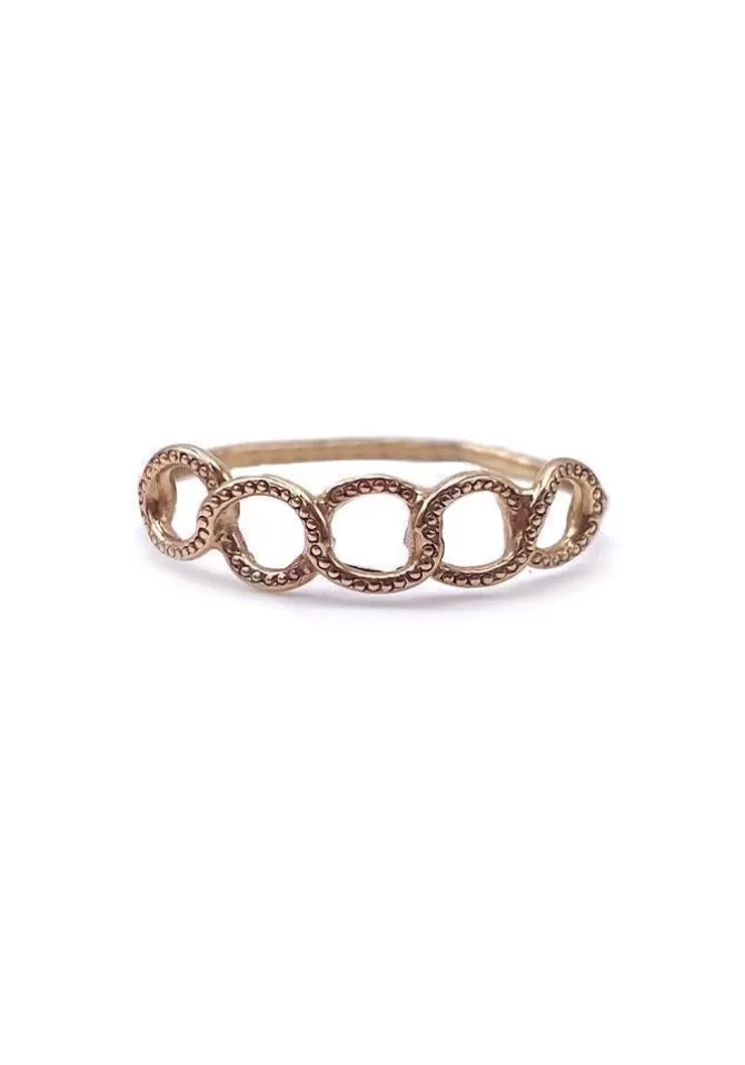 Rusty Thought Bague 5 Anneaux Entremêlés Outlet