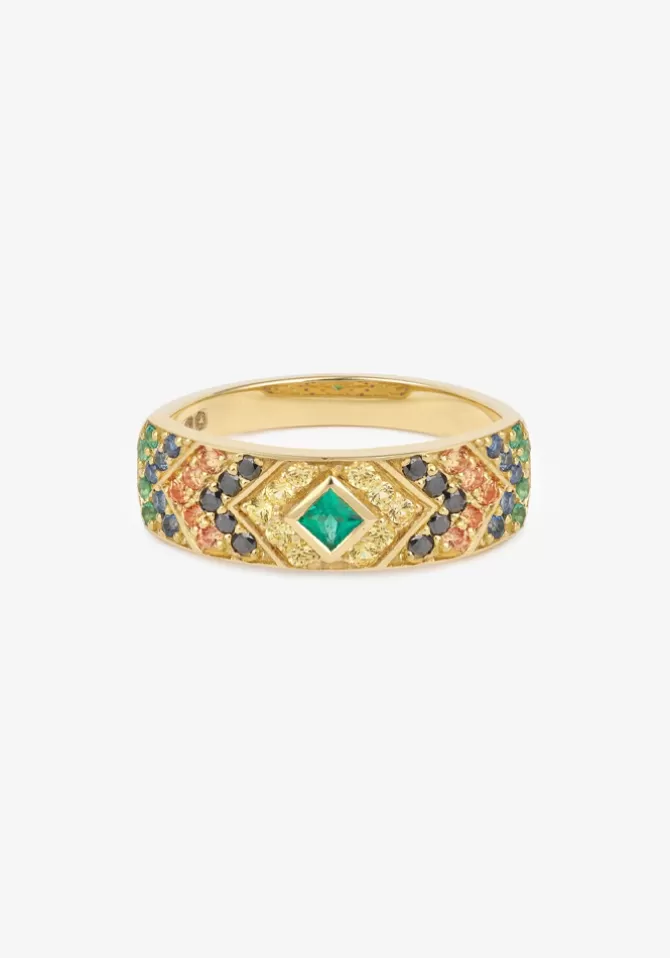 Sophie D Agon Bague Ani 3 Verte New