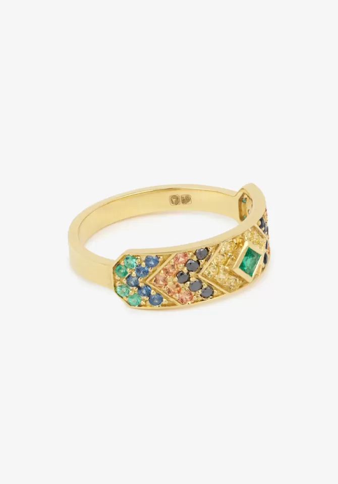 Sophie D Agon Bague Ani 3 Verte New