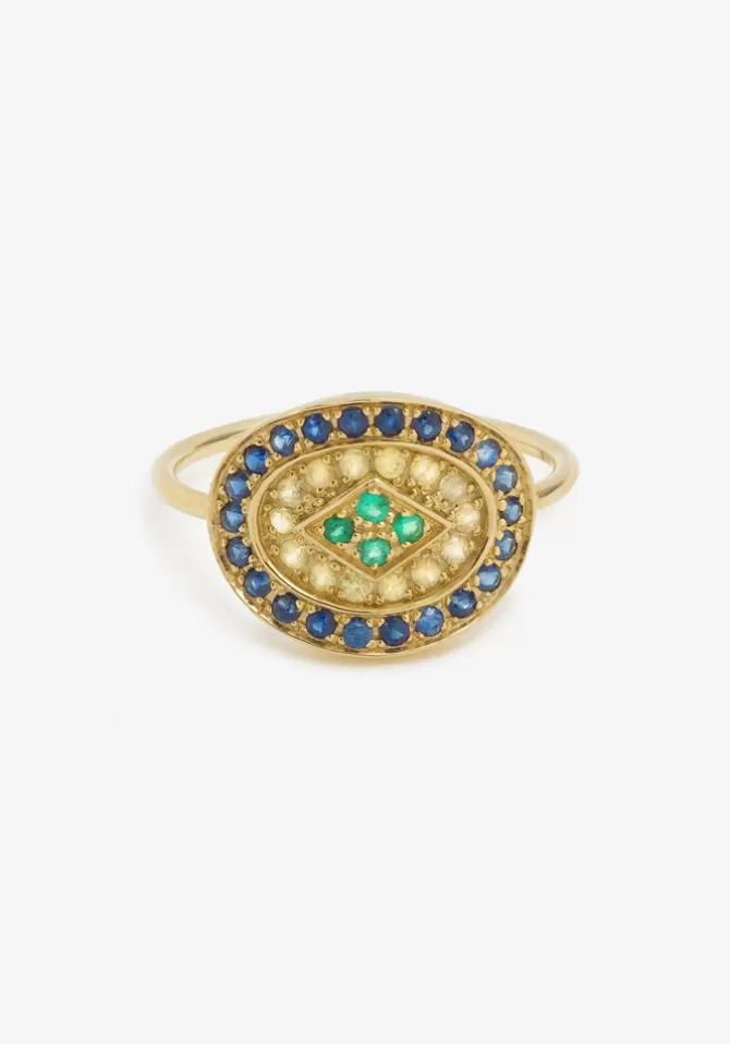 Sophie D Agon Bague Athena 1 Bleue Sale