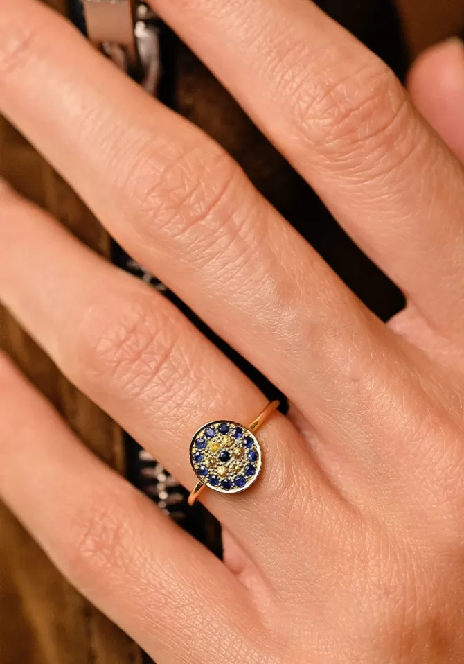 Sophie D Agon Bague Babystone 1 Bleue Best Sale