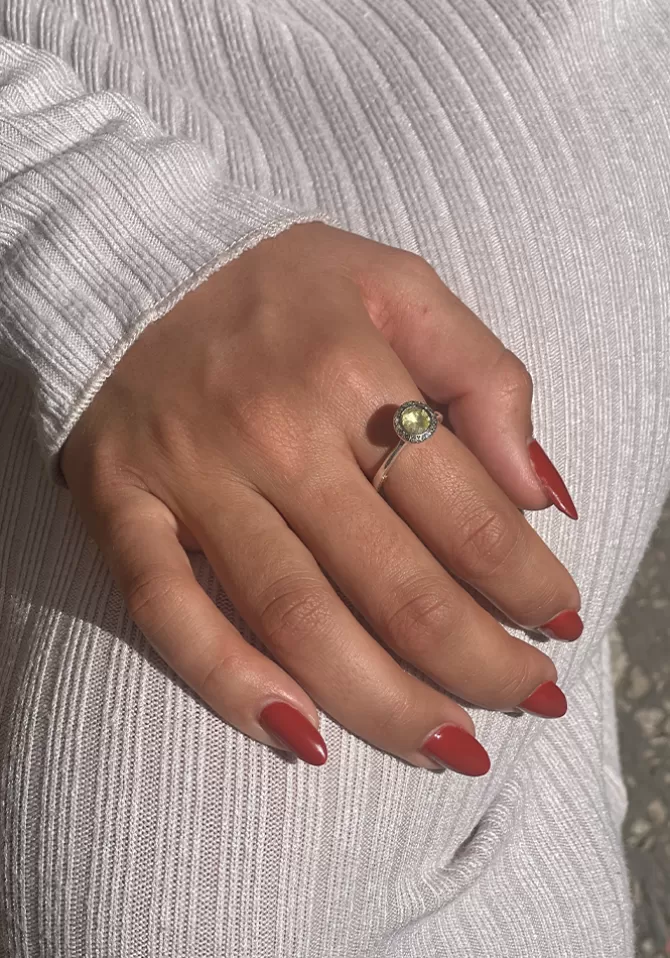 Rosa Maria Bague Belquis Quartz Lemon Cheap