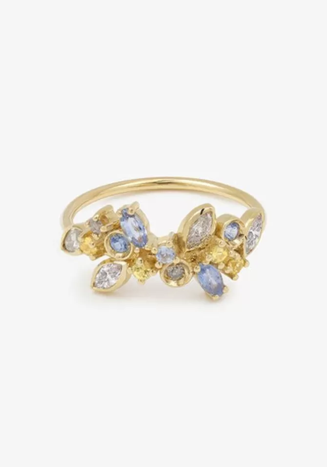 Sophie D Agon Bague Camelia 1 Givre Outlet