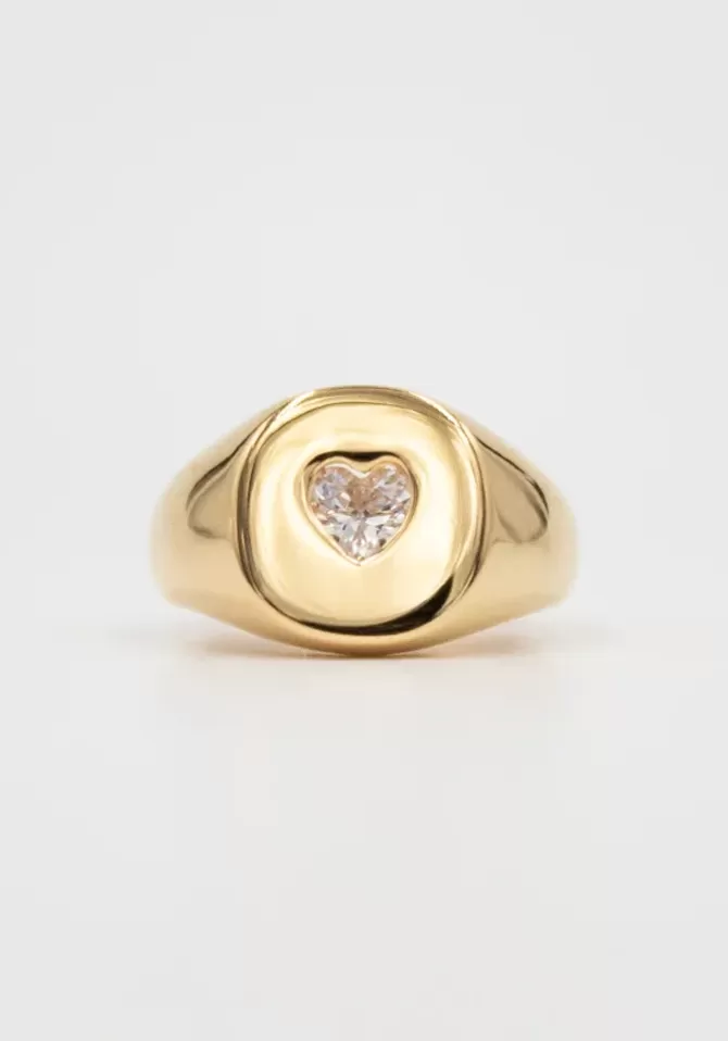 Sigal Bague Coeur Blanc Fashion