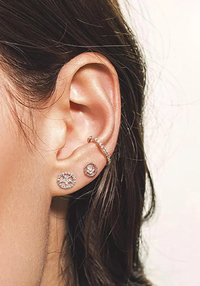 Kismet By Milka Bague D'Oreille Circle Diamants Blancs Best