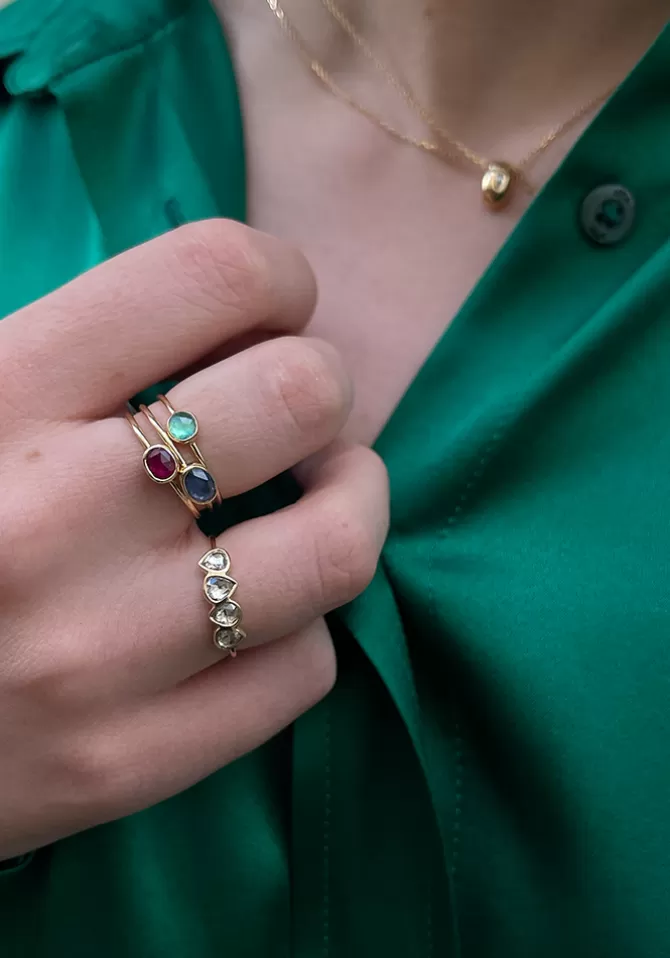 Céline Daoust Bague Faye Rubis Cheap