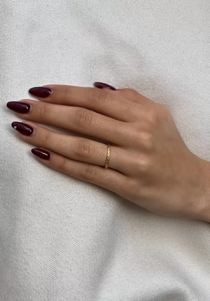 Canyon Bague Fine A Motifs Losanges Cheap
