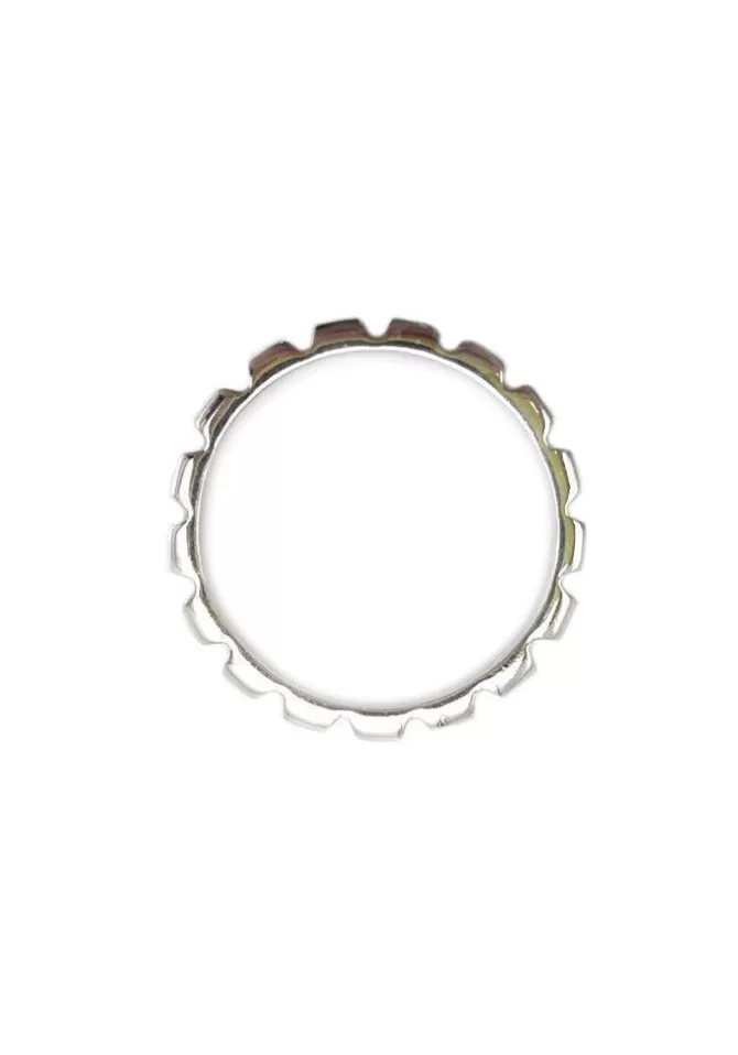 Canyon Bague Fine Crantée Argent Sale