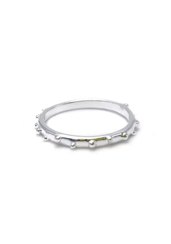 Canyon Bague Fine Multi Boules Argent Clearance