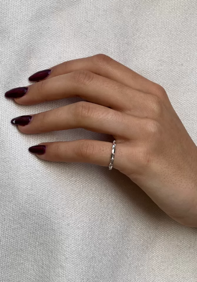 Canyon Bague Fine Multi Boules Argent Clearance