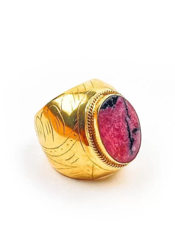 Vadi Jewels Bague Folk Rhodonite Cheap