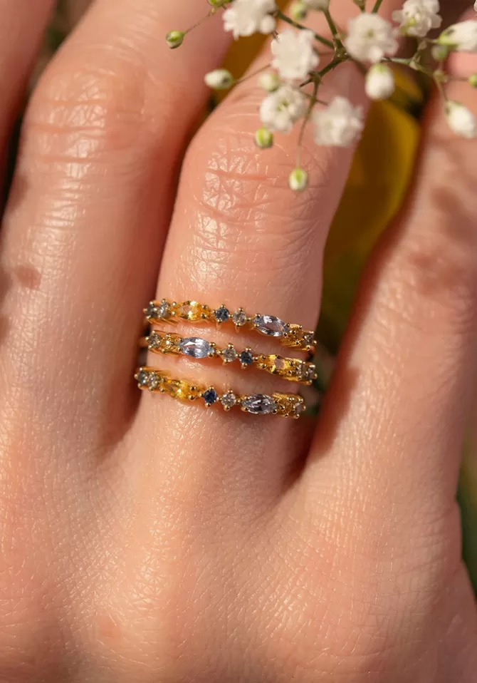 Sophie D Agon Bague Gaia 2 Givre Flash Sale