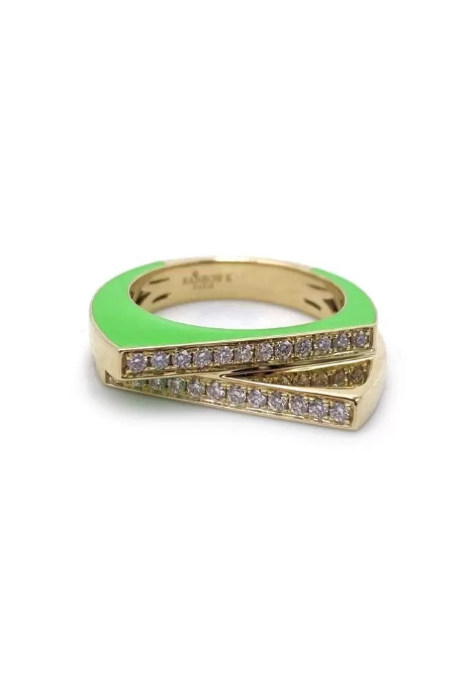 Rainbow K Paris Bague Handcuff Vert Clearance