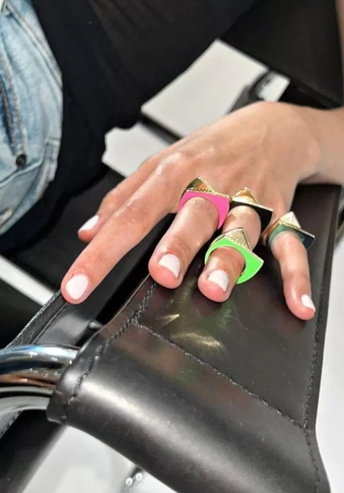 Rainbow K Paris Bague Handcuff Vert Clearance