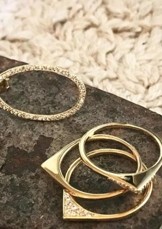 Louise Hendricks Bague "Jude" Pavée Sale