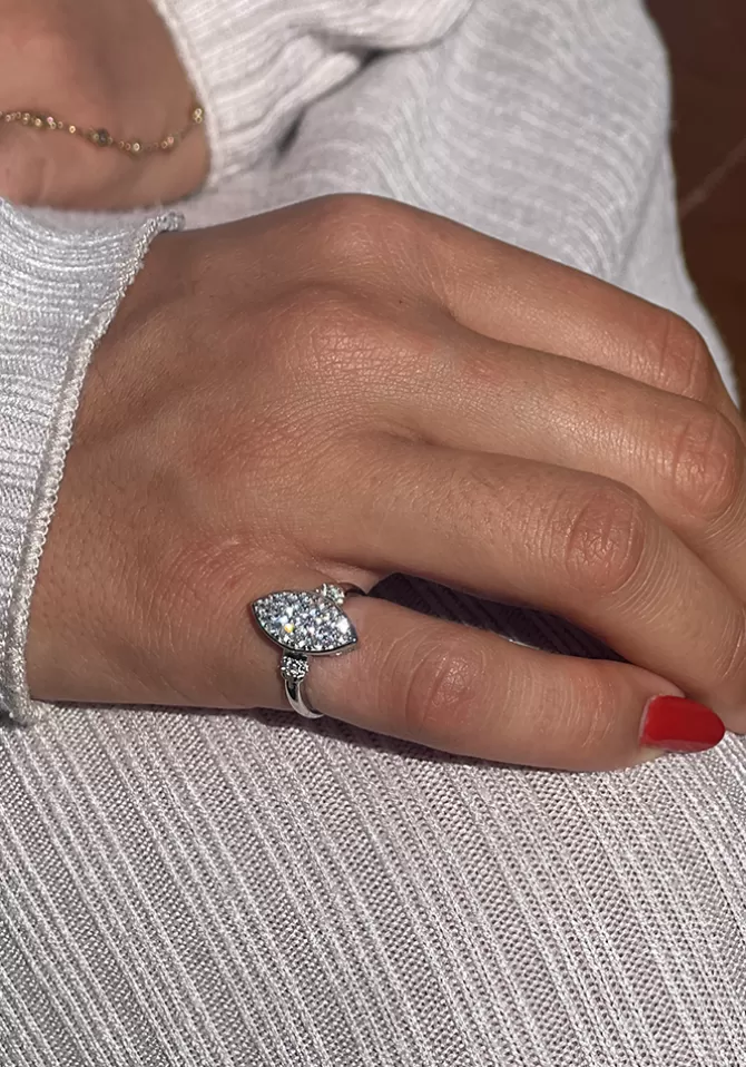 Maison Baika Bague Leva Argent Discount
