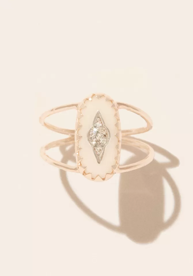 Pascale Monvoisin Bague Mahé Blanche Best Sale