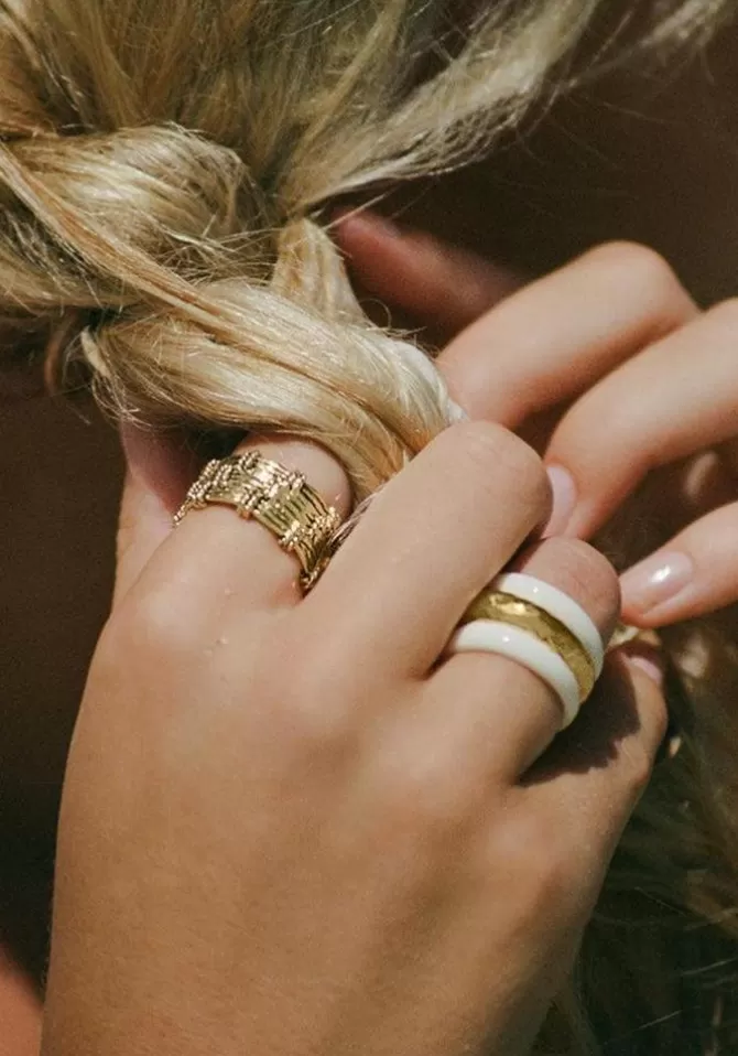 Aurélie Bidermann Bague Nazca Noire Outlet