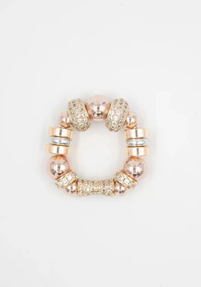 Sigal Bague Nefertiti Plaqué Or Rose Flash Sale