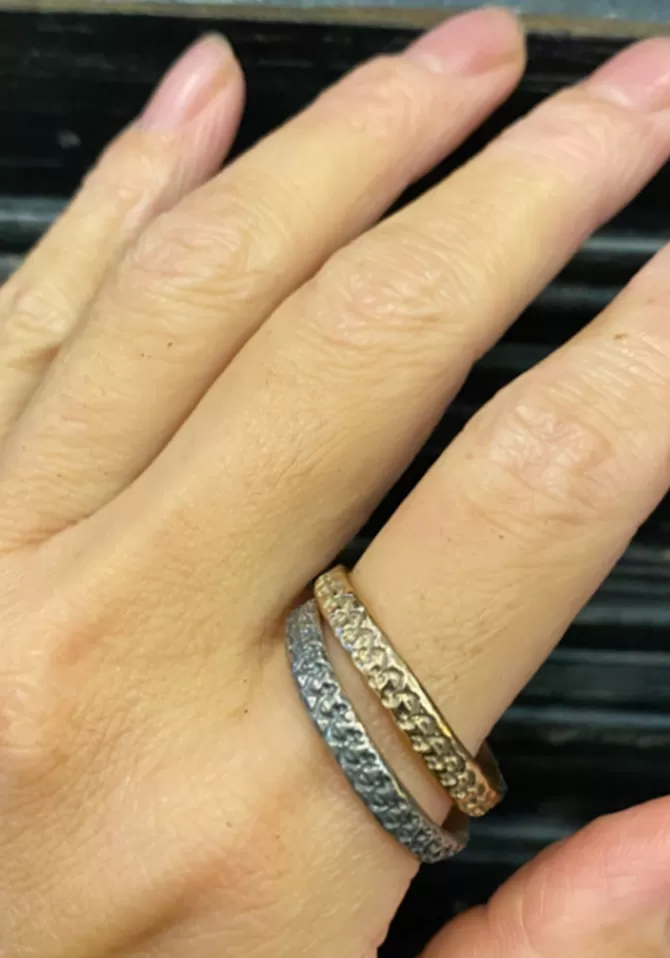 Rusty Thought Bague Patterned 5 Sale