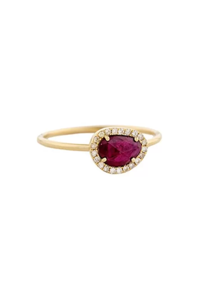 Céline Daoust Bague Stella Rubis Foncé Clearance