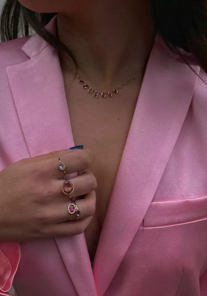 Céline Daoust Bague Stella Saphir Rose Outlet