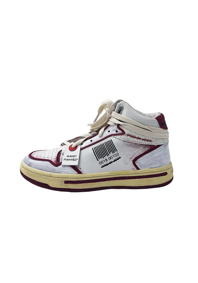Pro01ject Basket Haute P5BW Rouges Hot