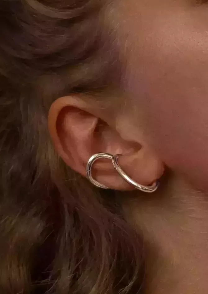 Mayrena Bijou D'Oreille La Virtuose Argent Flash Sale