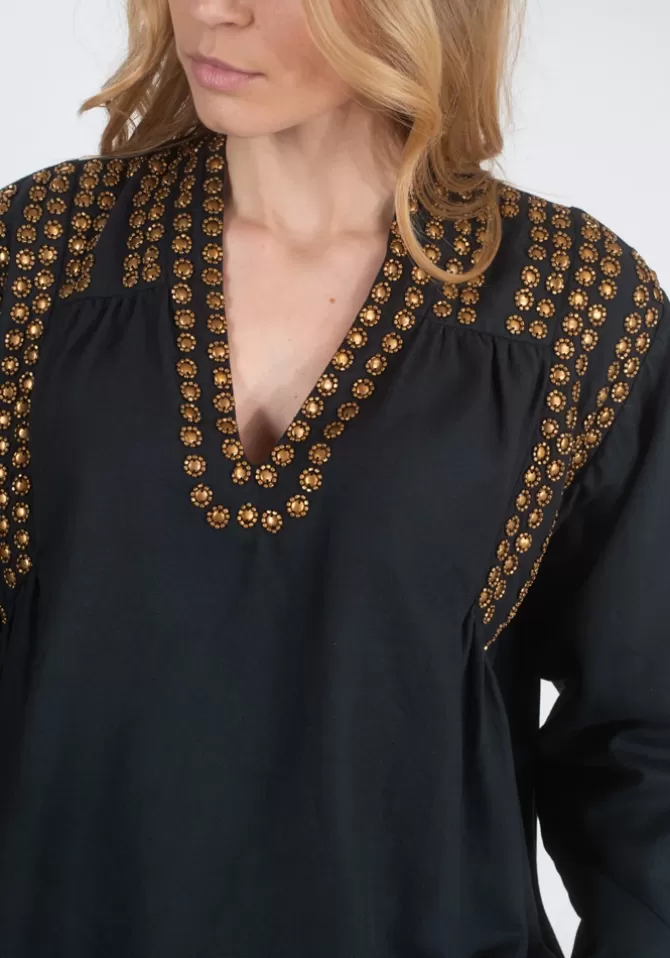 V De Vinster Blouse Bling Noire Shop
