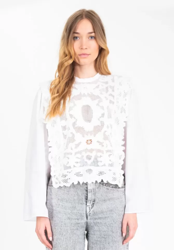 V De Vinster Blouse Heart Blanche Online
