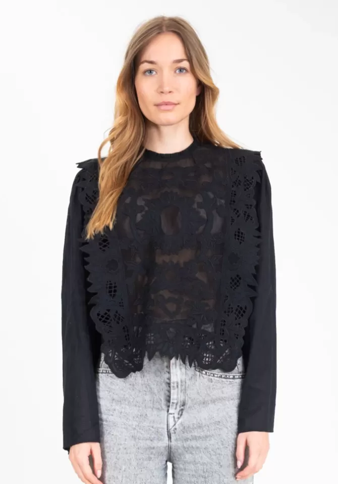 V De Vinster Blouse Heart Noire Store