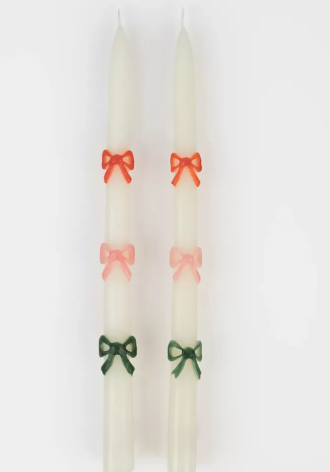 Meri Meri Boite De 2 Bougies Cierges Avec Noeuds Flash Sale