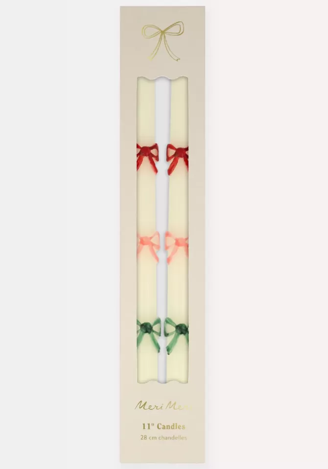 Meri Meri Boite De 2 Bougies Cierges Avec Noeuds Flash Sale