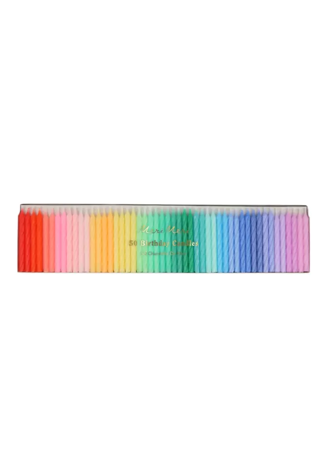 Meri Meri Boite De 50 Bougies Multicolores Fashion