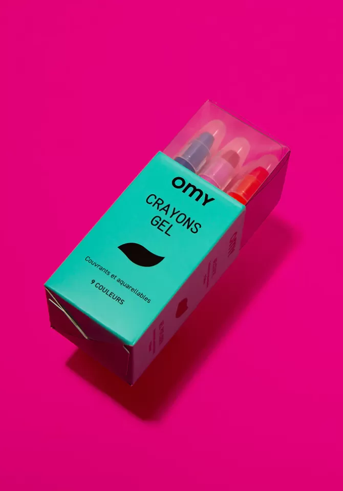 Omy Boite De 9 Crayons Gel Discount