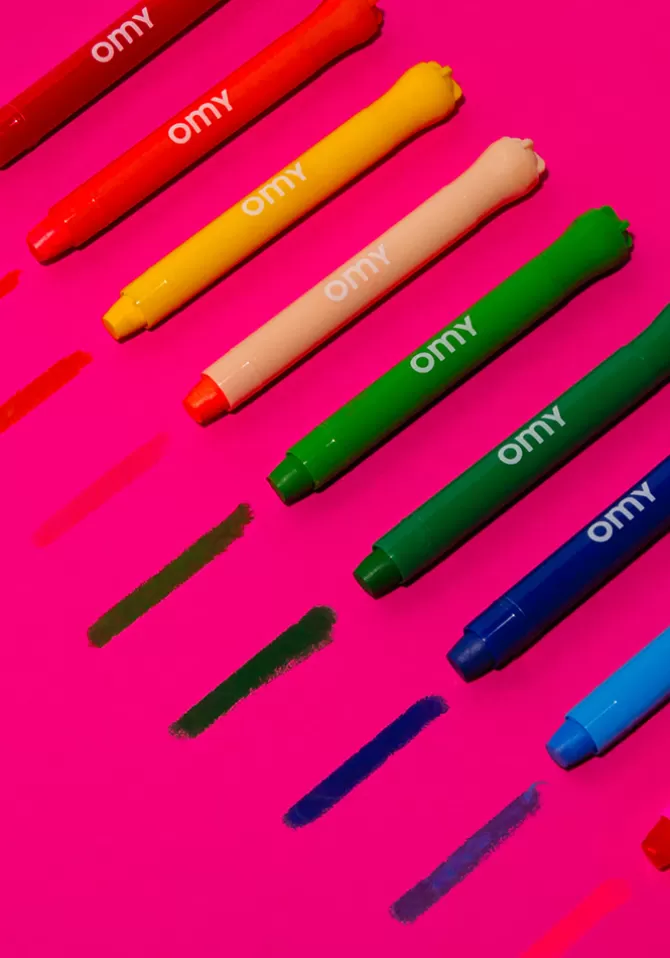 Omy Boite De 9 Crayons Gel Discount