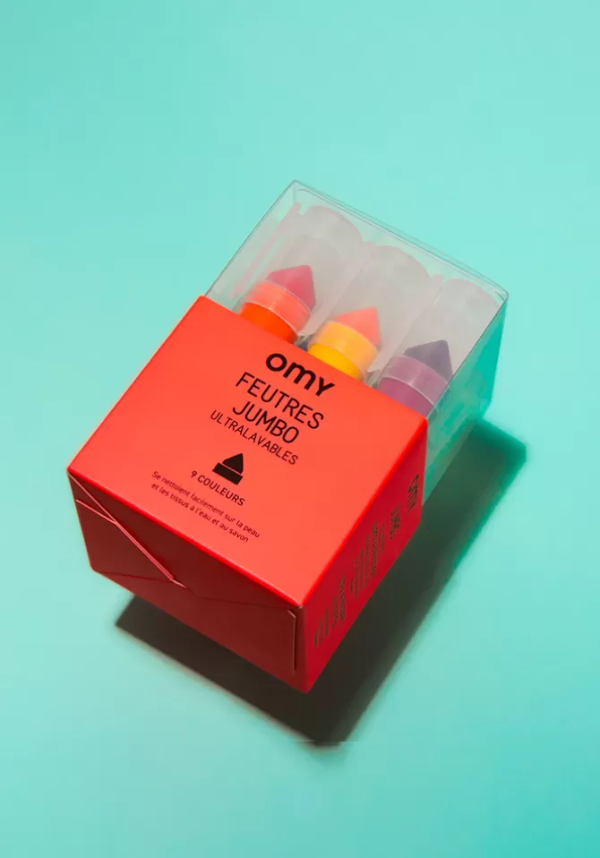 Omy Boite De 9 Feutres Jumbo Cheap
