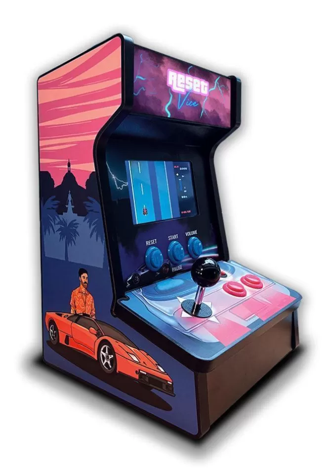 Reset Club Borne Arcade Bois Grand Modèle Cheap