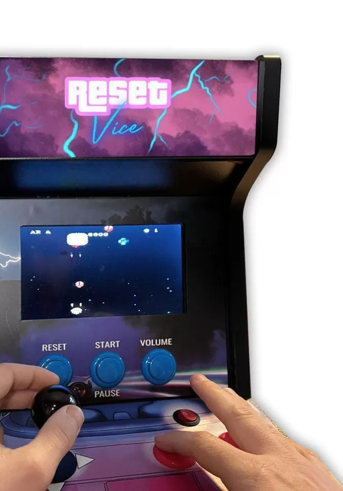 Reset Club Borne Arcade Bois Grand Modèle Cheap