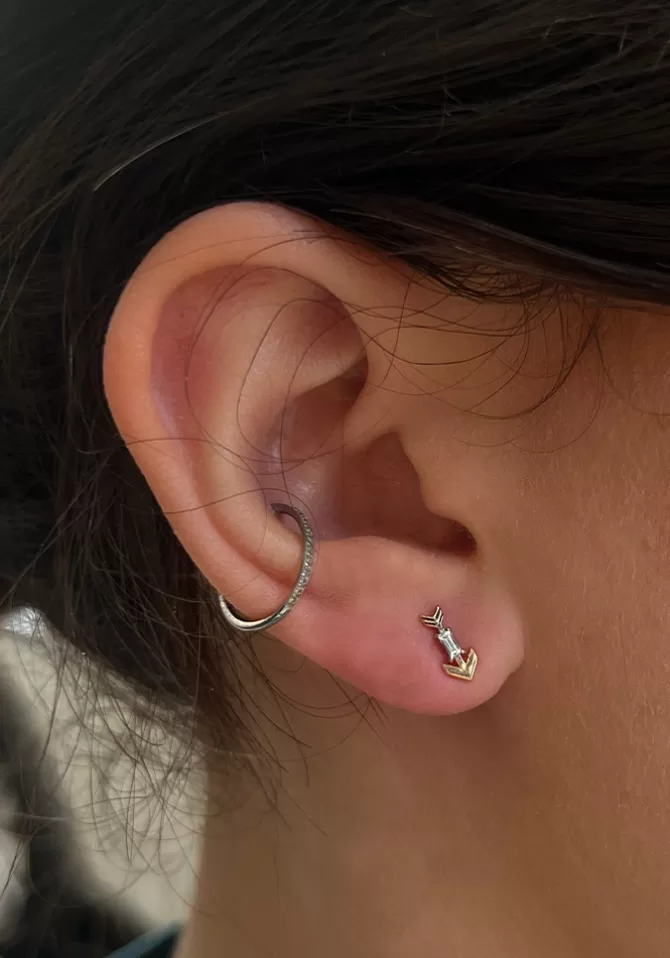 Kismet By Milka Boucle D'Oreille Arrow Baguette Online