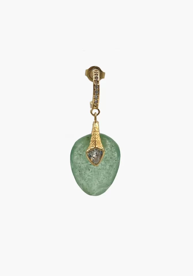 Hanka Ïn Boucle D'Oreille Baby Axel Quartz Vert Sale