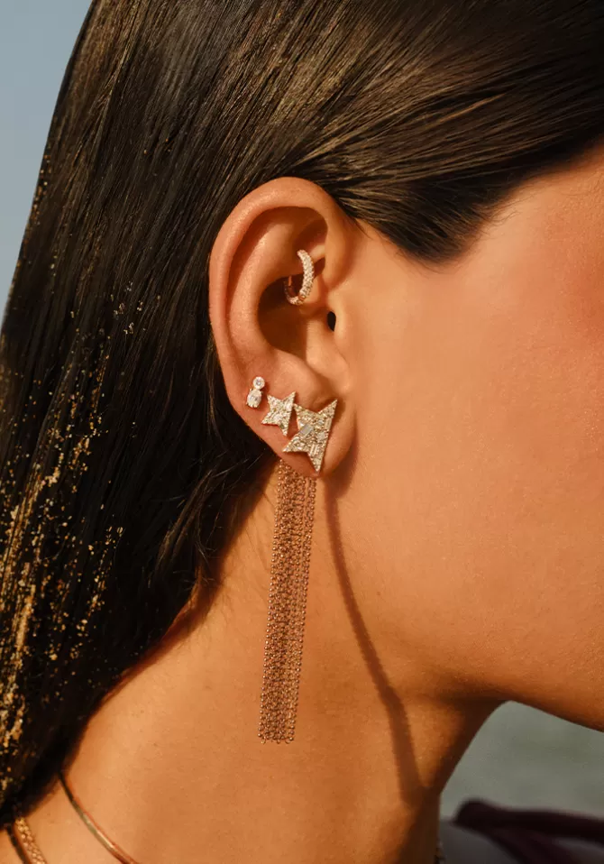 Kismet By Milka Boucle D'Oreille Comet Or 18 Carats Store