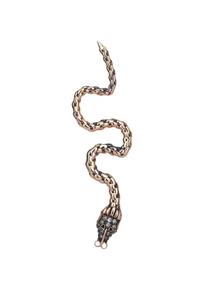 Kismet By Milka Boucle D'Oreille Curved Snake New