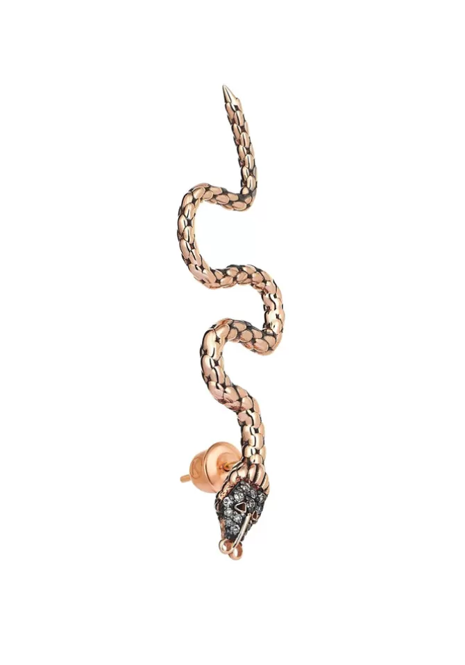 Kismet By Milka Boucle D'Oreille Curved Snake New