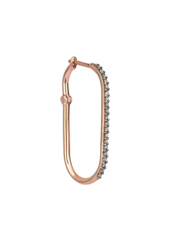 Kismet By Milka Boucle D'Oreille Equality Pave Diamants Champagne Hot