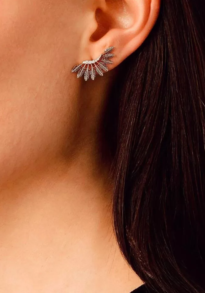 Kismet By Milka Boucle D'Oreille Feather Arc Cheap